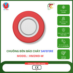 Chuông đèn báo cháy SafeFire HM2WD-W