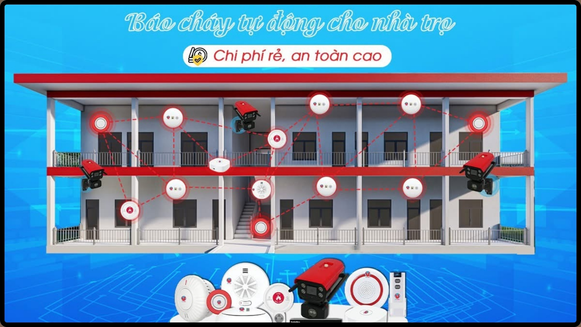 HỆ THỐNG BÁO CHÁY CỤC BỘ LIÊN ĐỘNG KHÔNG DÂY SafeFire - BỘ SẢN PHẨM SF-X